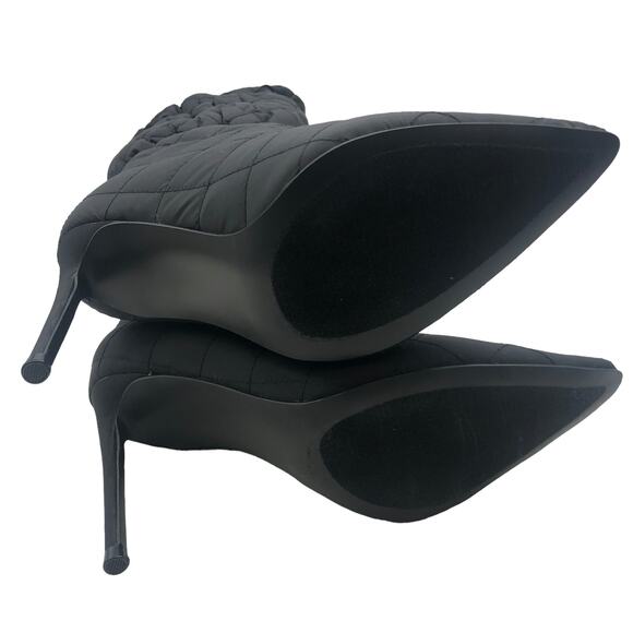 Steve Madden Womens Silhouette Puffer Over The Knee Boots Black Size 6 New - Picture 4 of 15